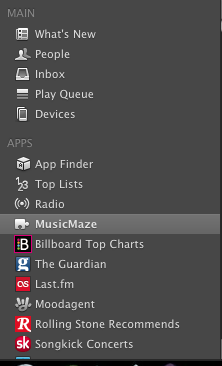 Apps Section In Spotify